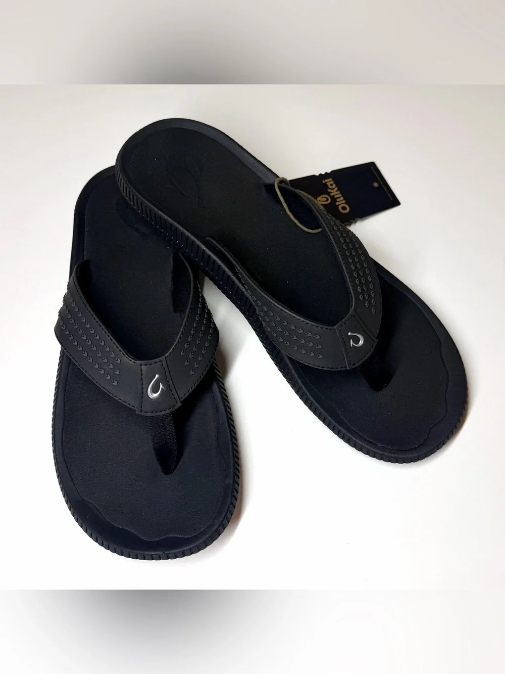 OLUKAI Ulele Men's Water Ready Beach Sandals 10435-4040 Black Size - 12
